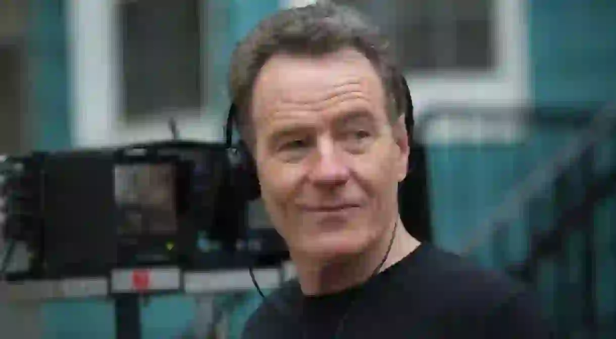 Bryan Cranston on the set of Sneaky Pete