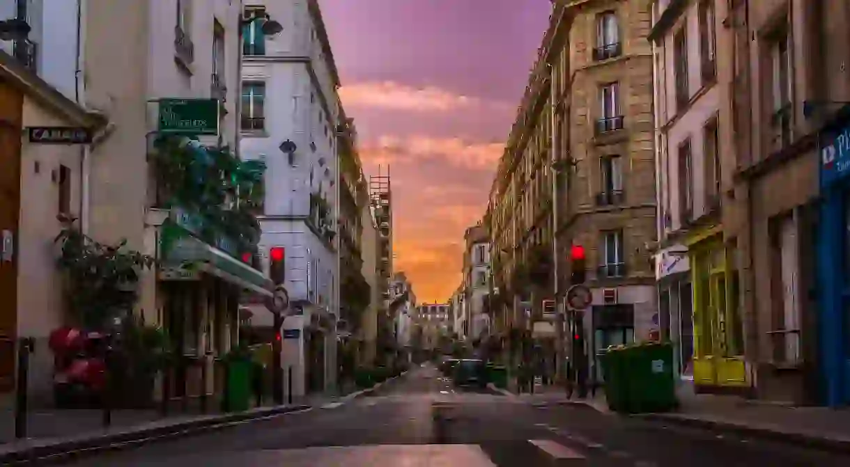 Sunrise on a Paris street │