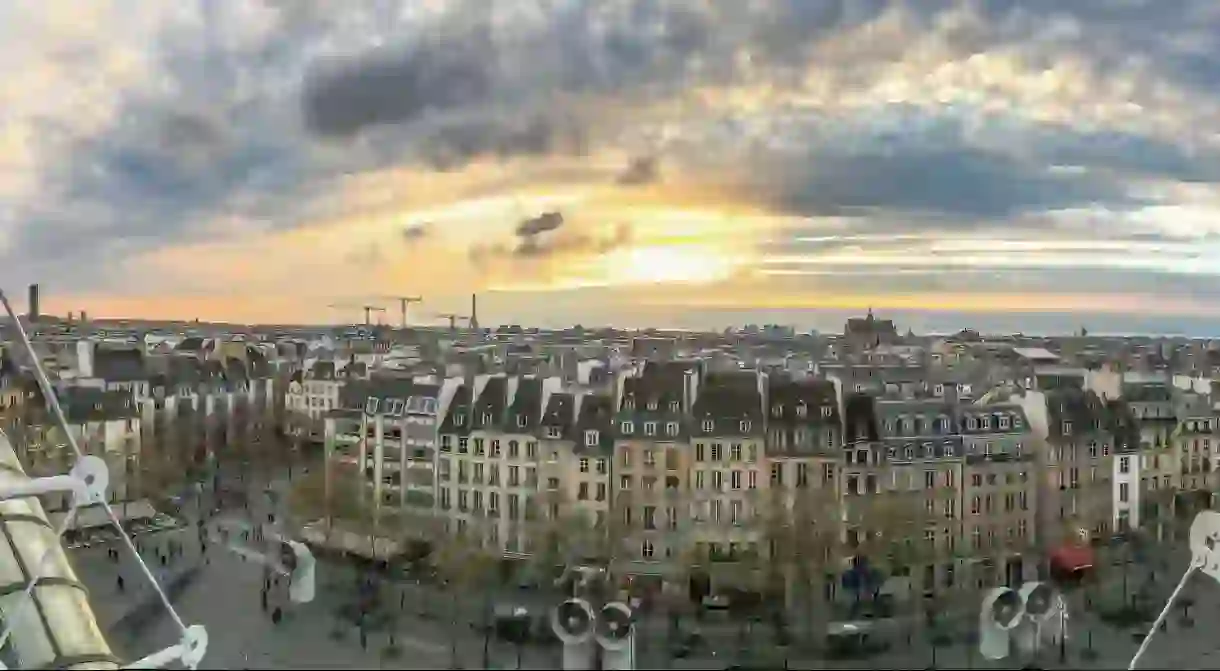 The view of Paris from the Centre Pompidou │