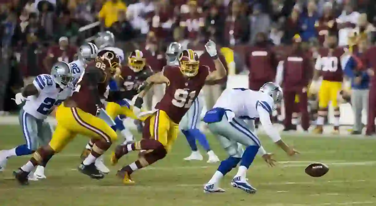 Washington Redskins play Dallas Cowboys