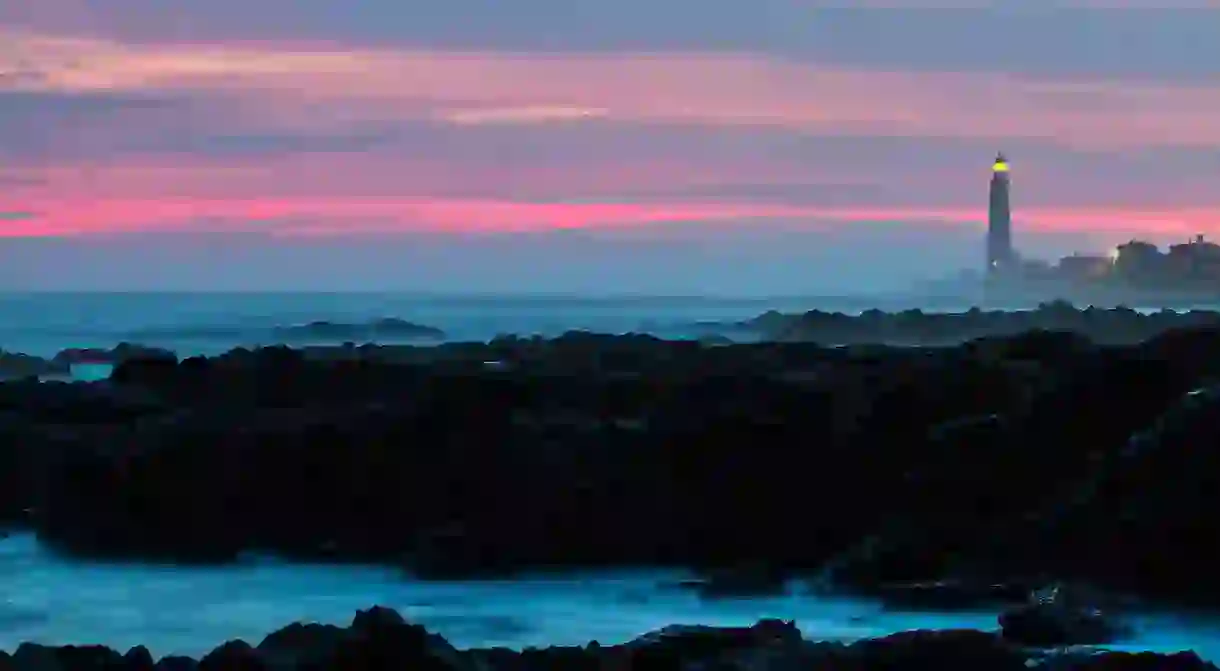 La Paloma lighthouse at sunset