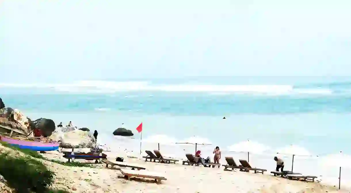 Tourists at Pandawa Beach