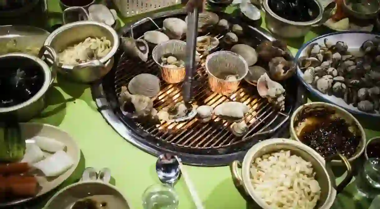 Jogae gui, Korean-style grilled shellfish