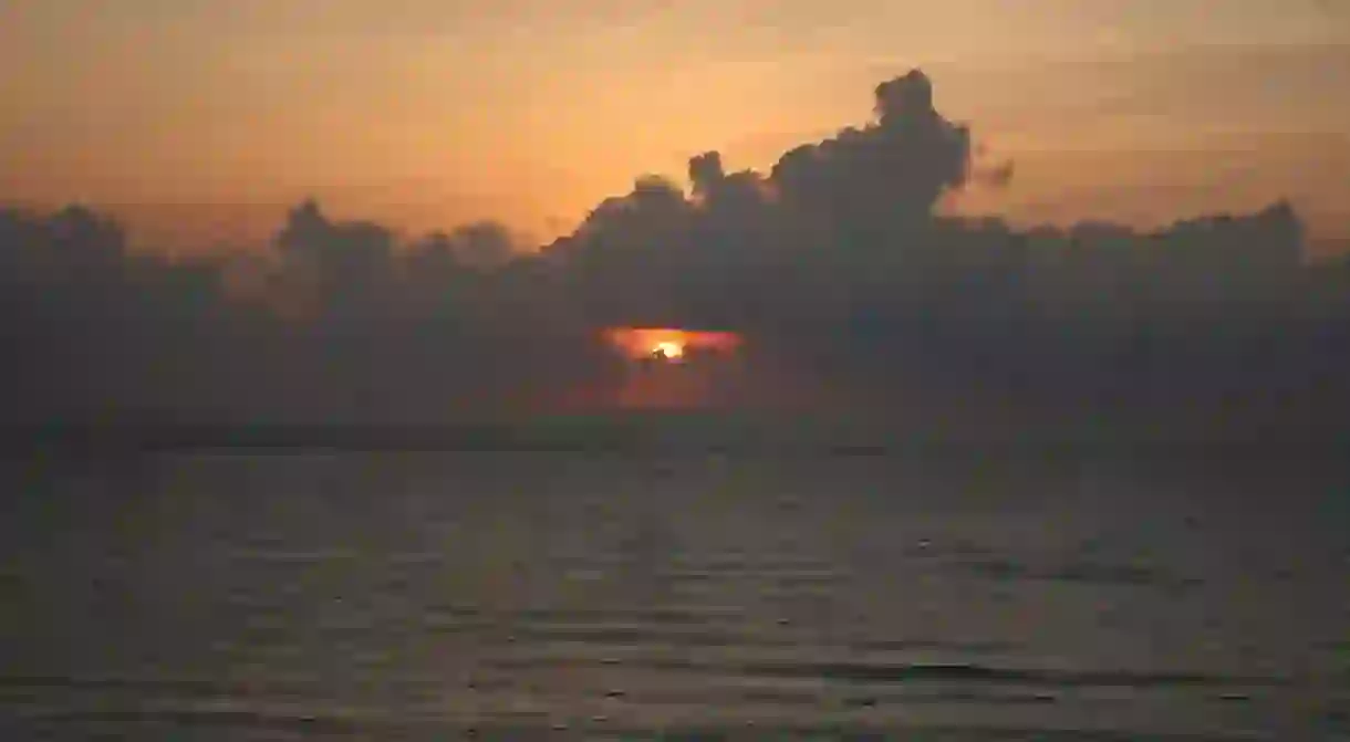 Sunrise over Caribbean Sea