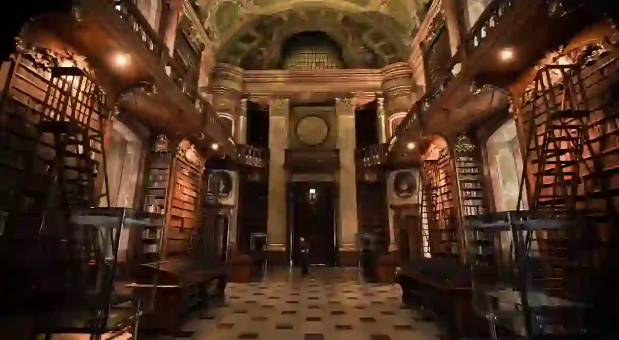 The glorious interior of the Austrian National Library