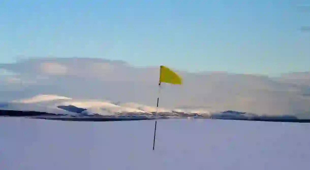 Second Green, Royal Dornoch in Winter