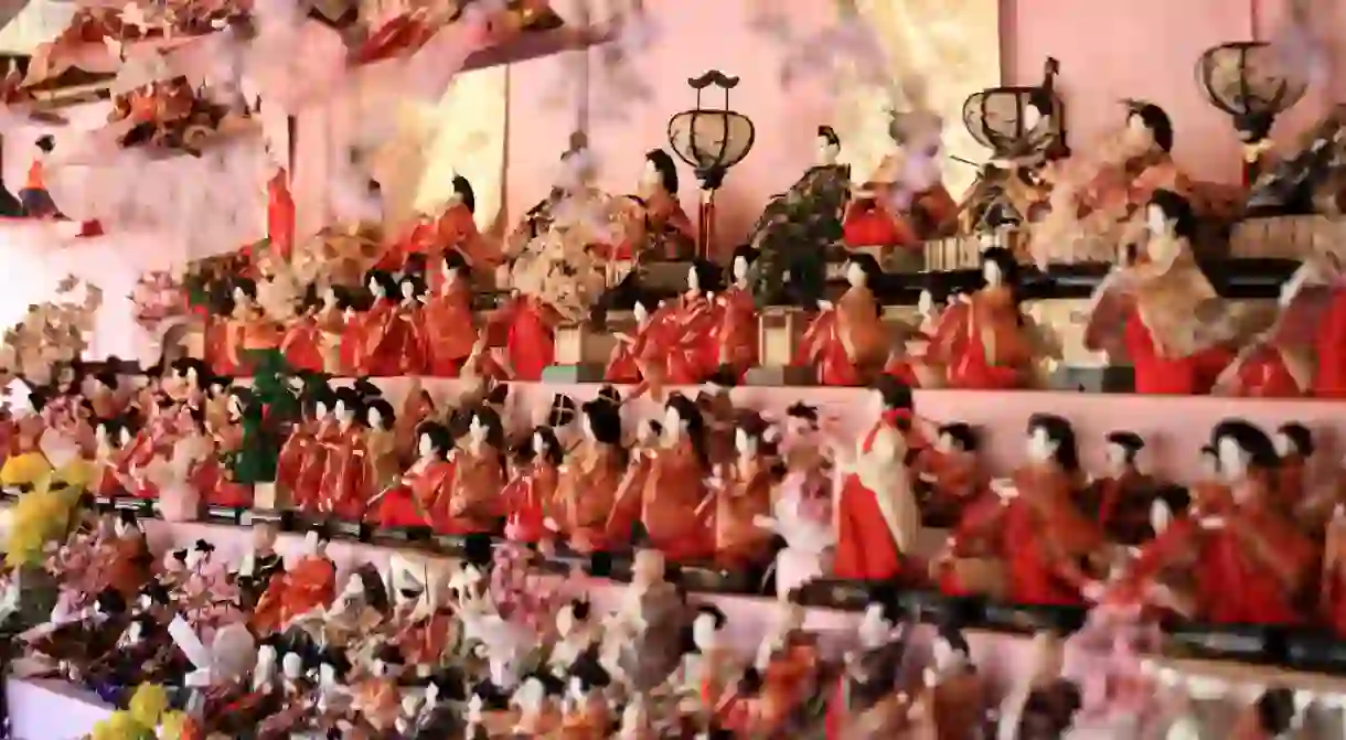 Hina dolls for the Hinamatsuri