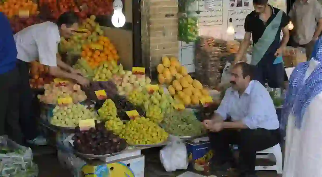 Fresh produce at Tajrish Bazaar