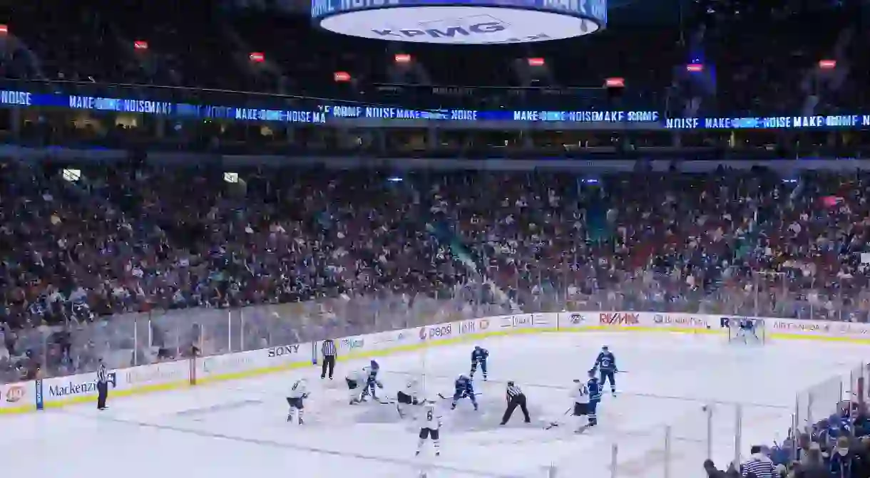 Canucks in action