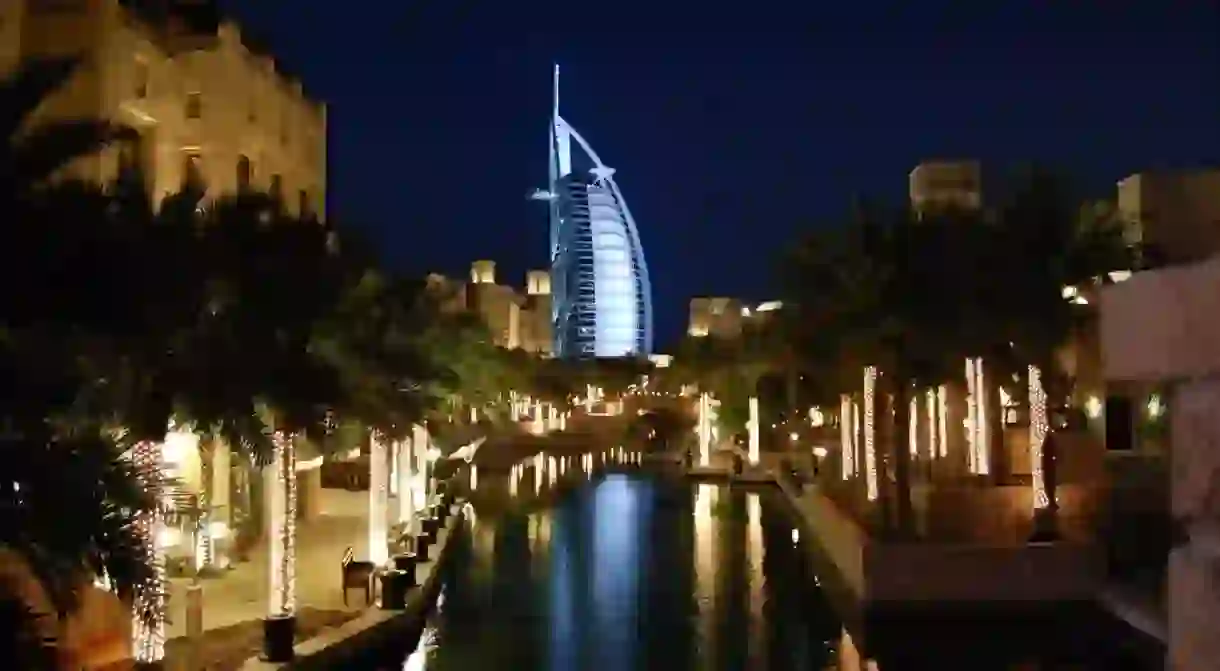 View of the Burj Al Arab from Madinat Jumeirah