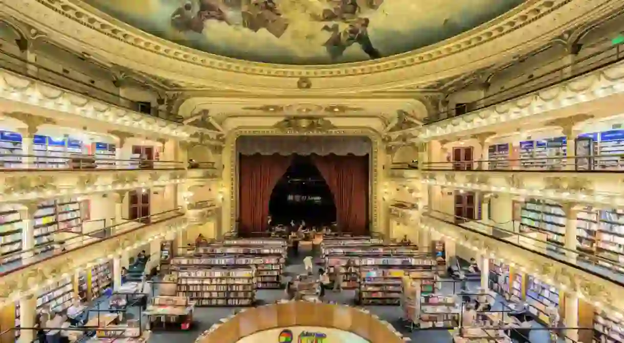 El Ateneo Grand Splendid is one of the best known bookshops in Buenos Aires, Argentina