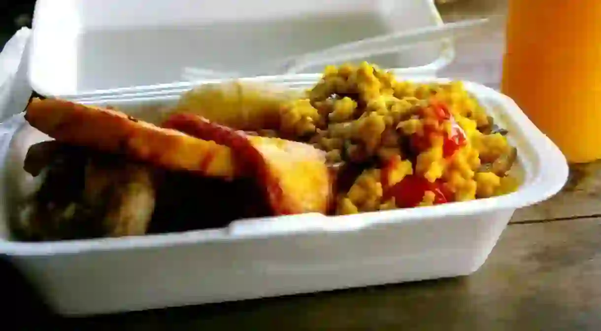 Jamaican breakfast courtesy of Livity in New Kingston