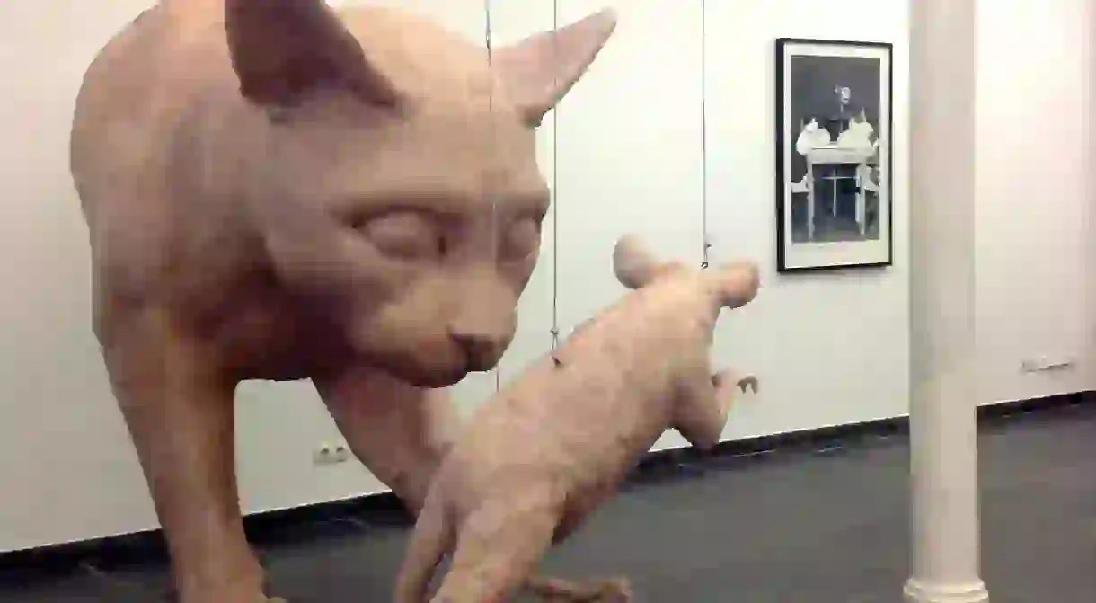 Larger than life cat-and-mouse games at the Cat Museum