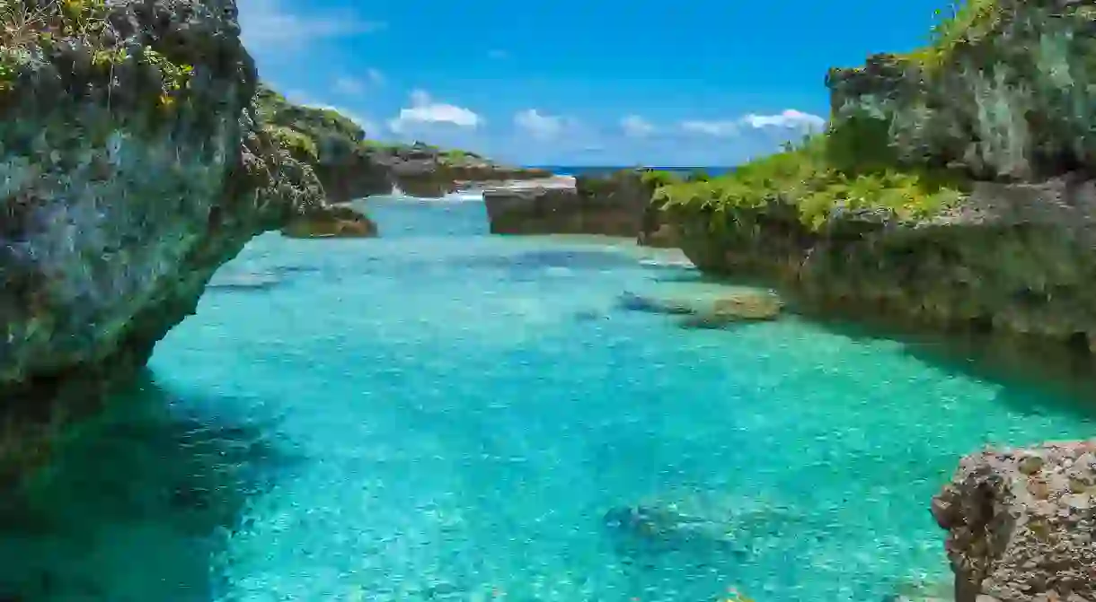 The Limu Pools, a favourite swimming and snorkelling spot in Niue