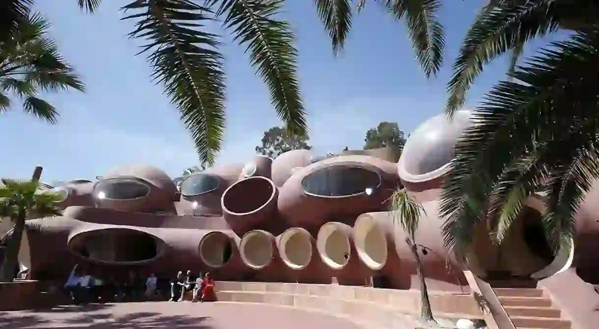 Exterior view of the Palais Bulles