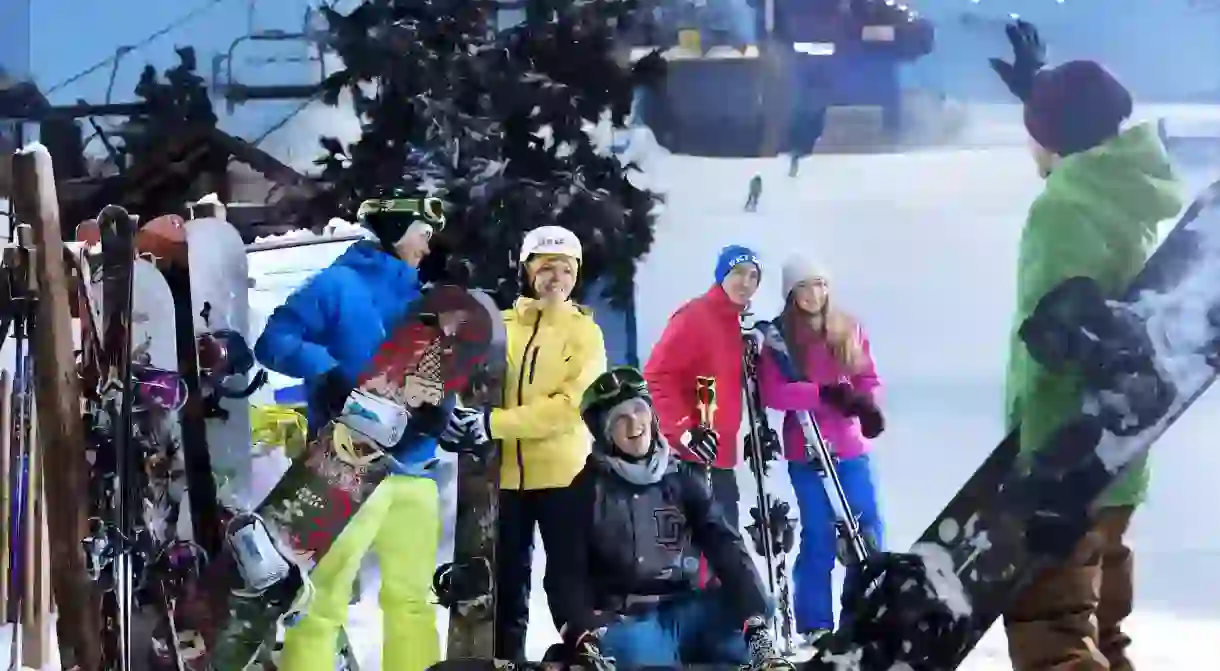 Group at Ski Dubai