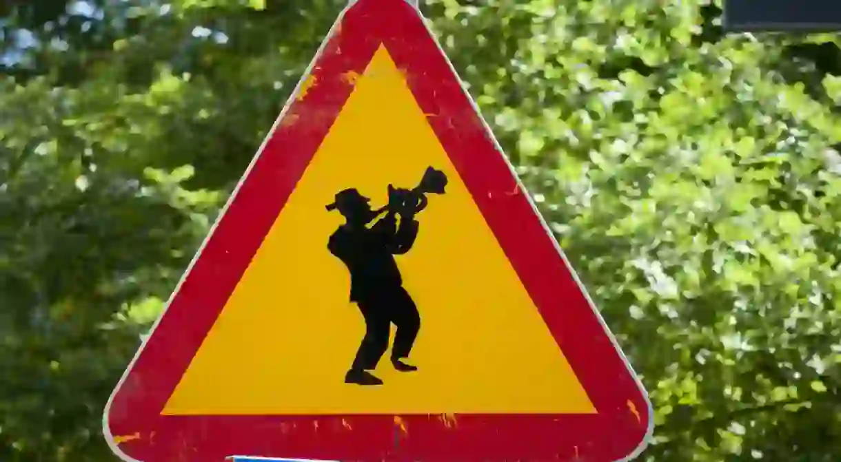 Jazzy Swedish Roadsign