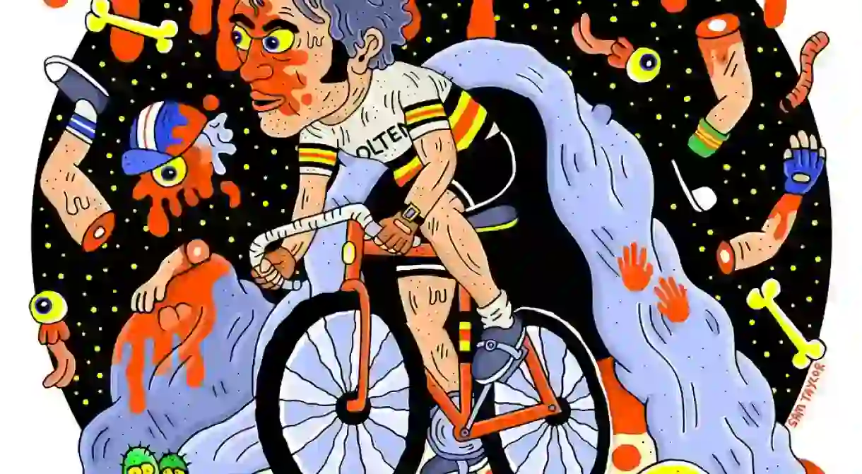 Eddy Merckx as The Cannibal.