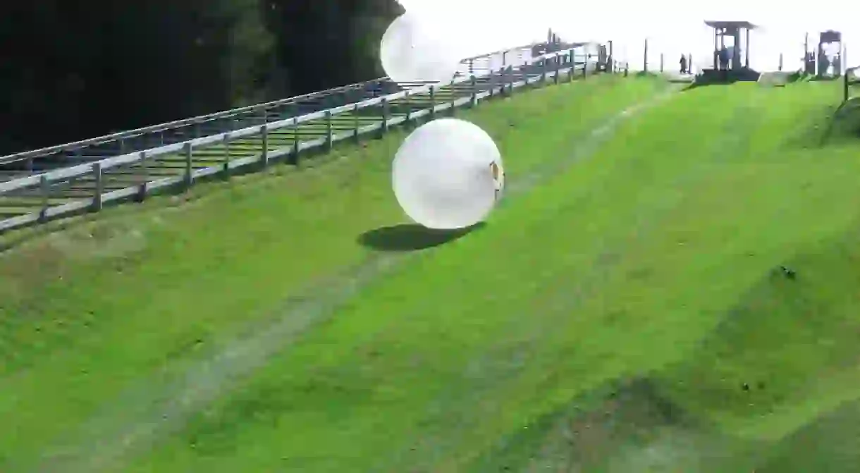 Zorbing in Rotorua