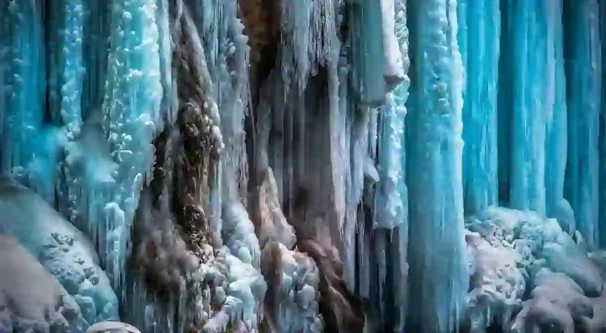 Incredible stalactites at Plitvice Lakes