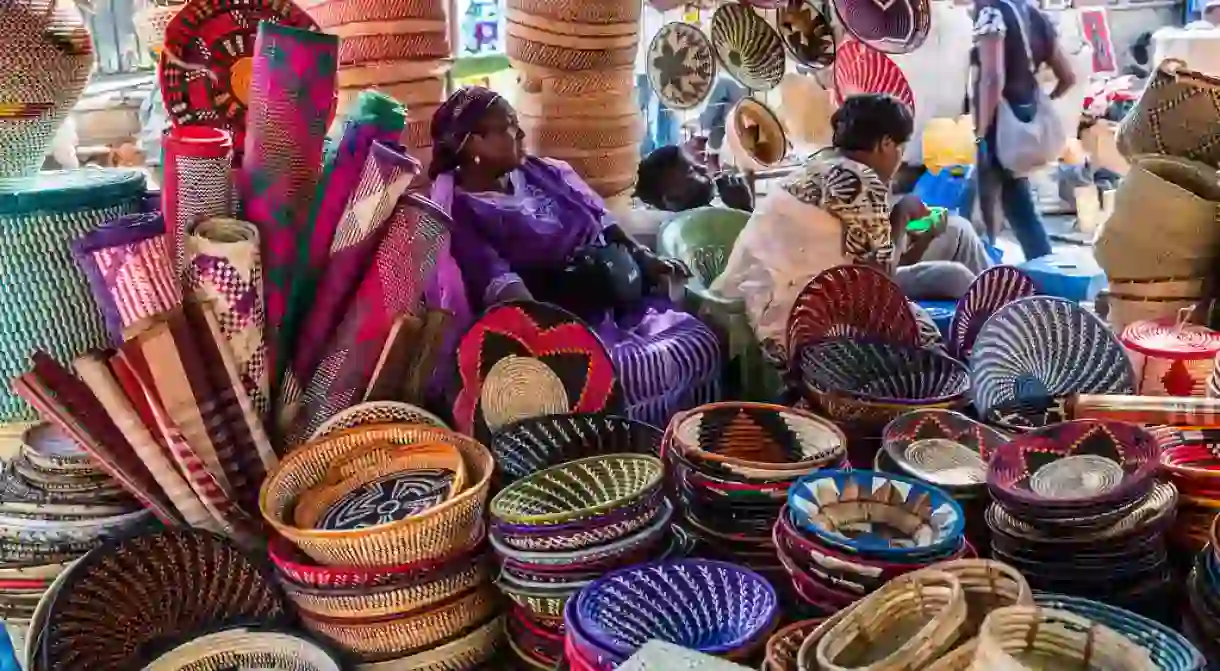 Shopping in a Nairobi Masai Market