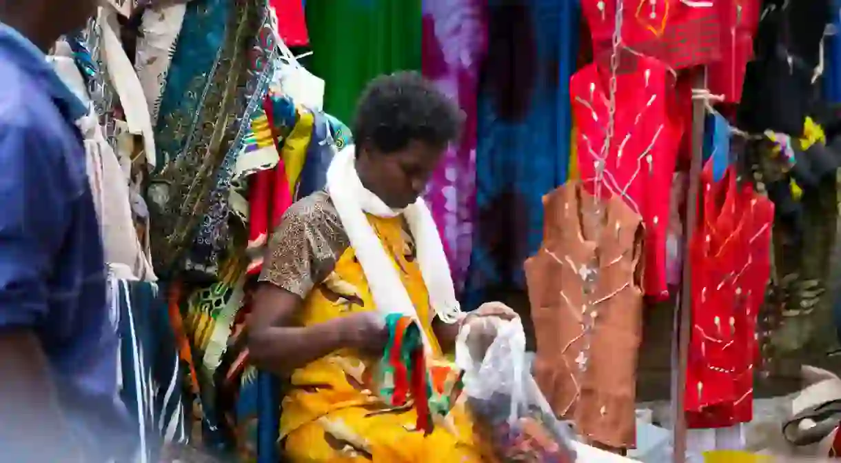 Artisan in Maasai market