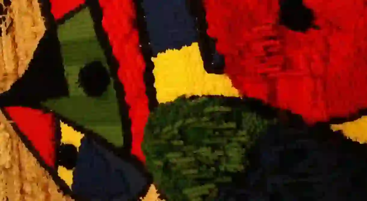 Detail from Tapestry of the Foundation by Joan Miró