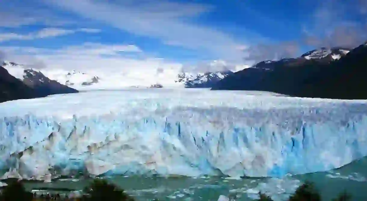 Front view of the Perito Moreno Glacier