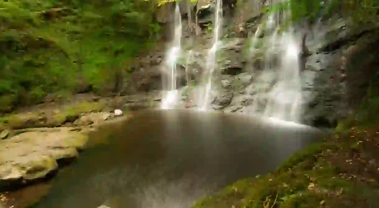 Waterfall trails at Glenariff Forest Park