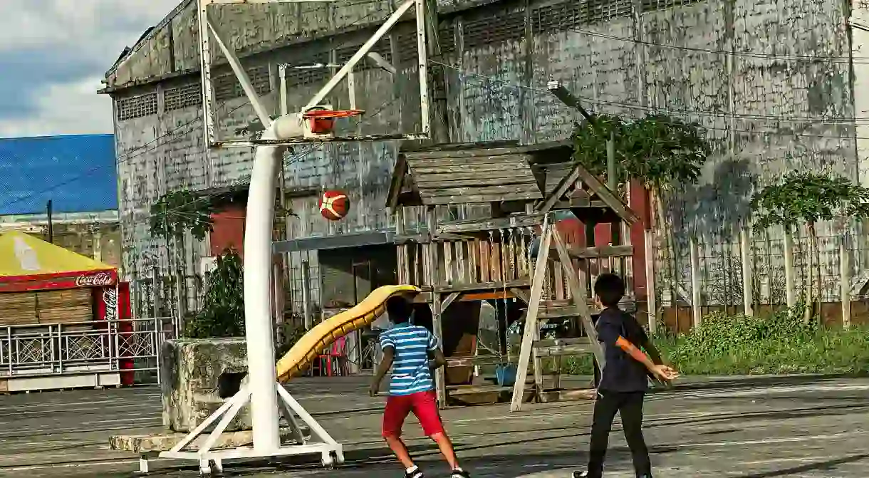 Street basketball in the Philippines