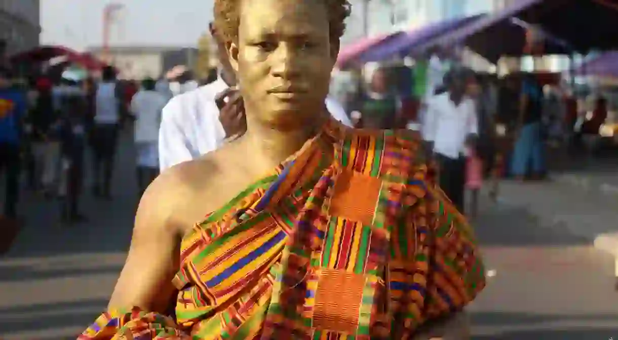 Artist Benard Akoi at Chale Wote Festival