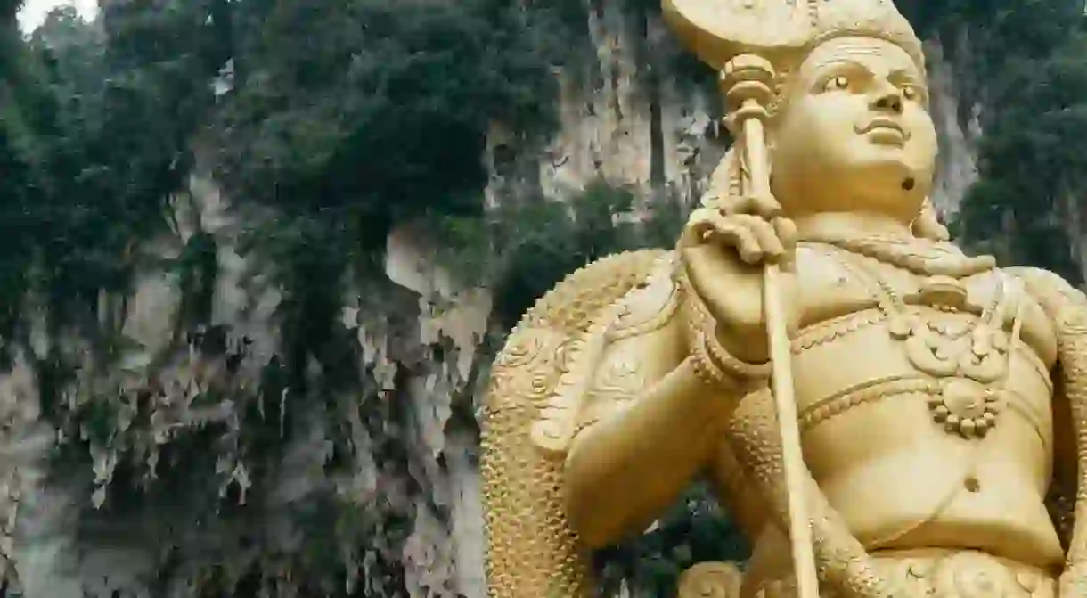 Golden Statue of the Batu Caves, Malaysia