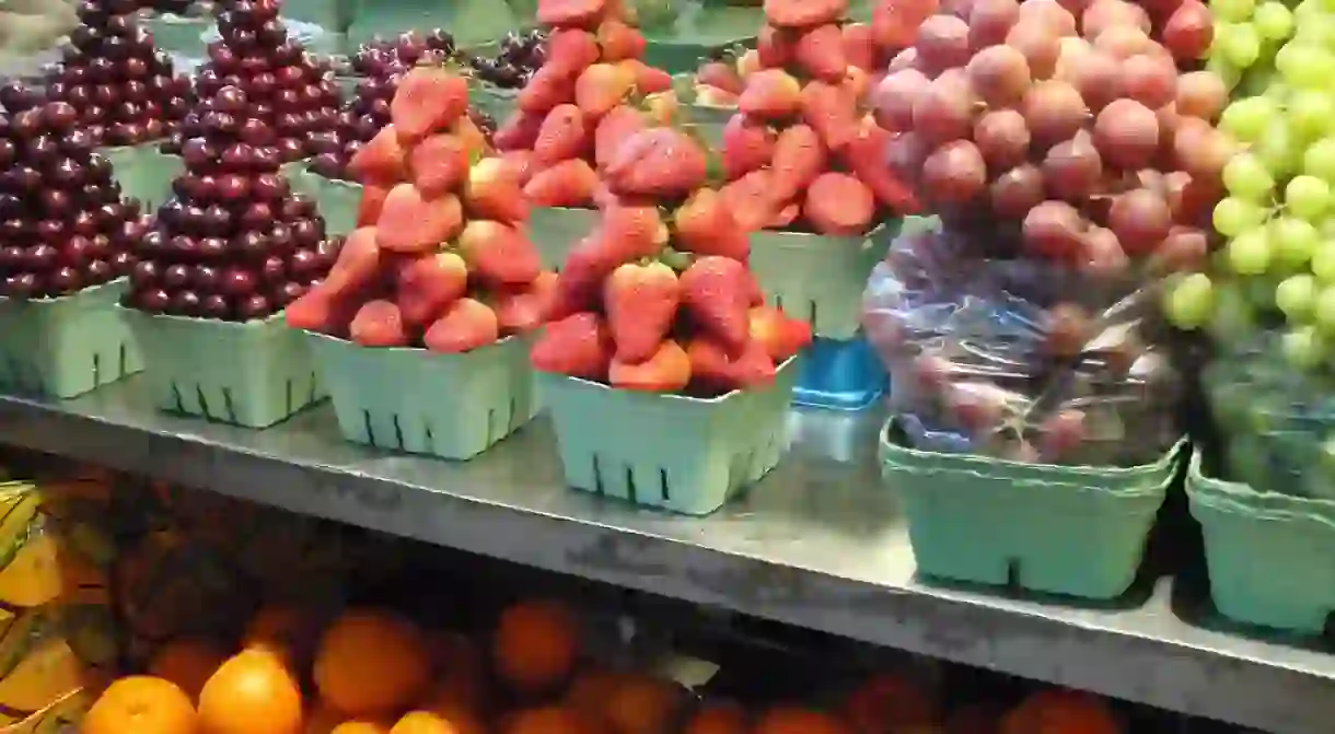 A classic farmers market display/