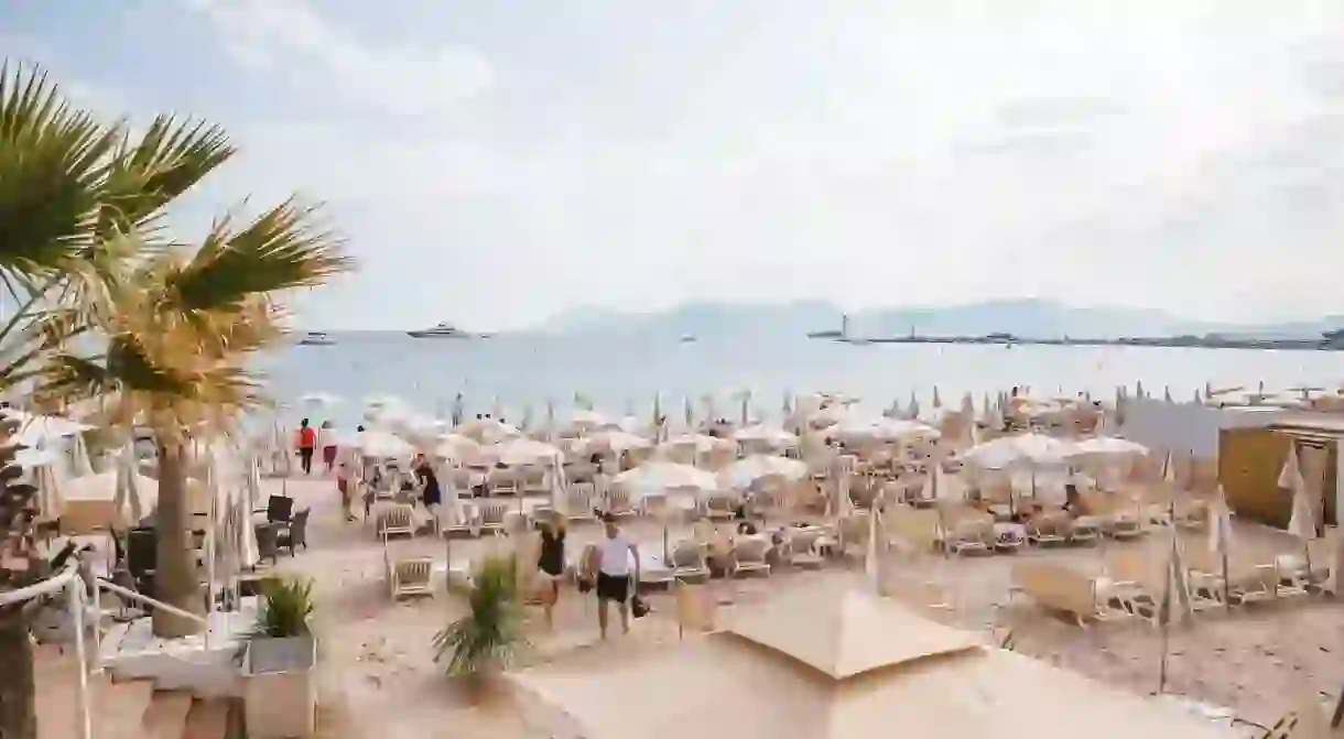 Carlton Intercontinental Hotel Beach, Cannes, France