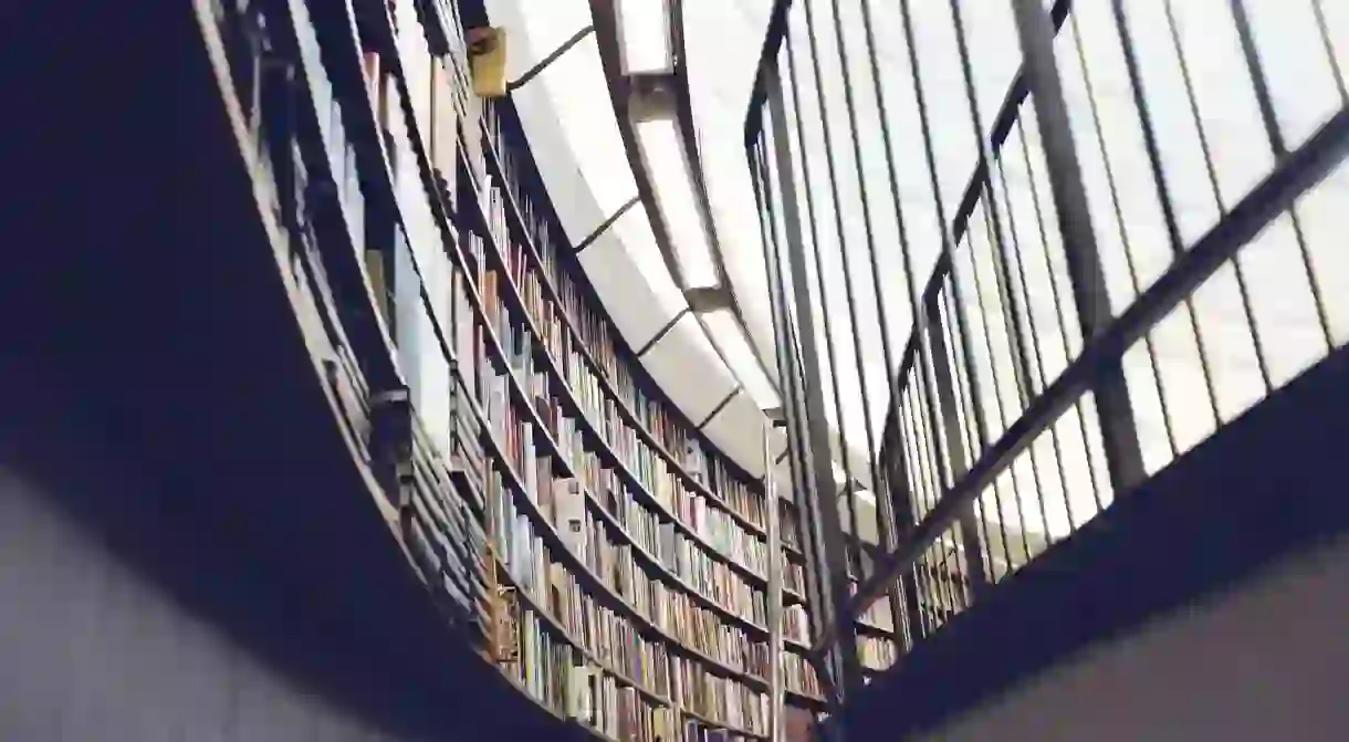 Shelves of books