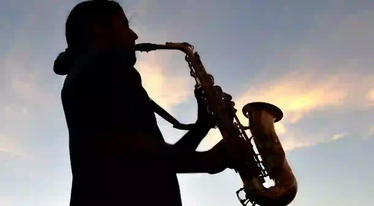 Man playing saxophone