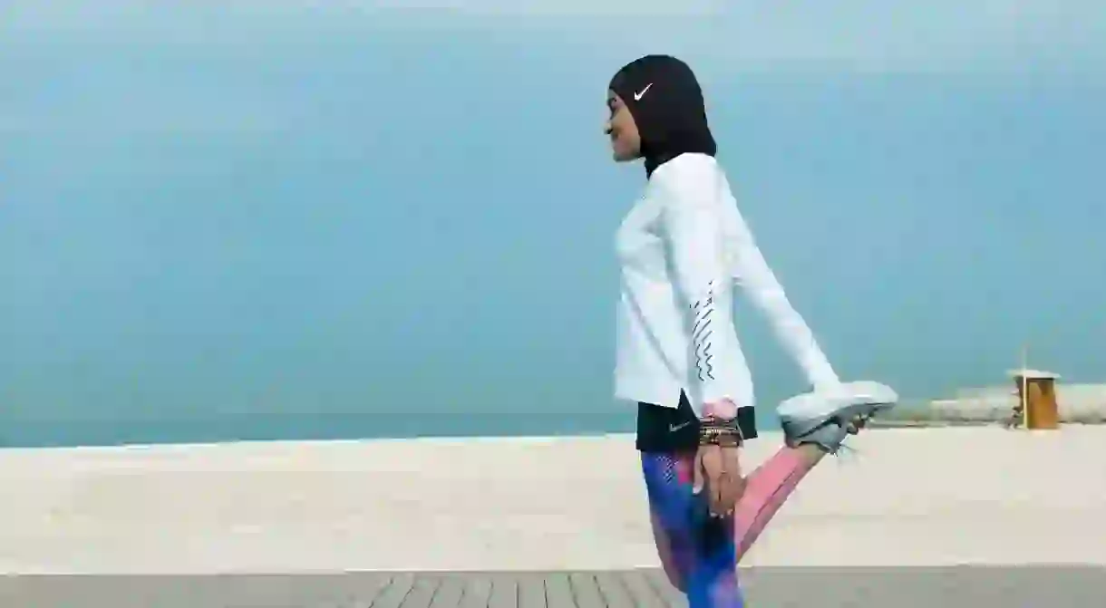 The Nike Pro sports hijab.