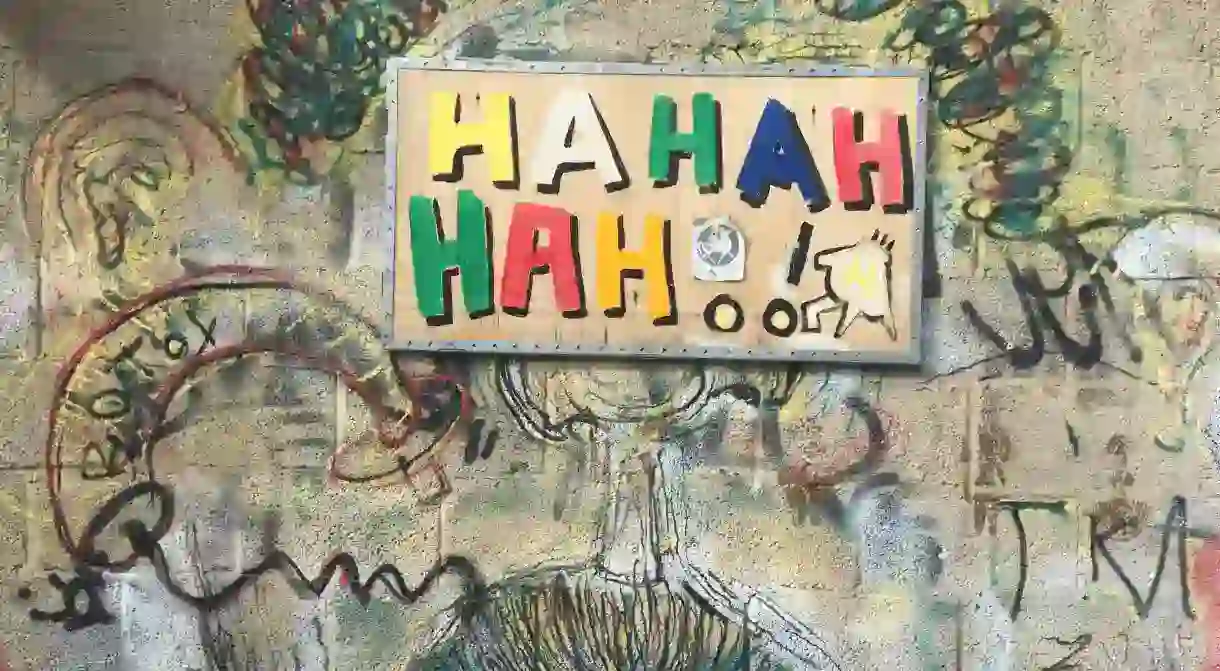 ‘Hahahahah!’ -street art in Tel Aviv reminds us to laugh