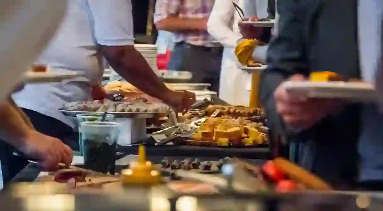 Buffet-style at the Panamanian Food Fest