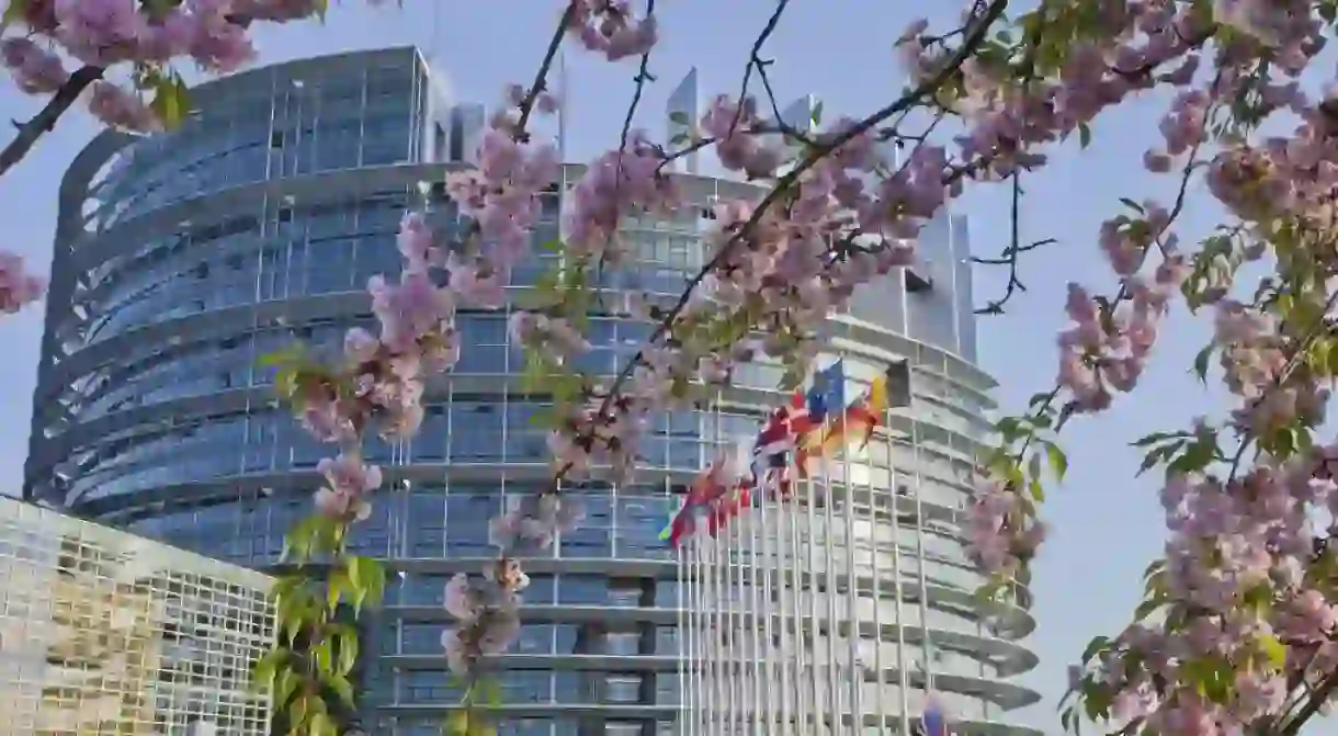 The European Union Parliament building