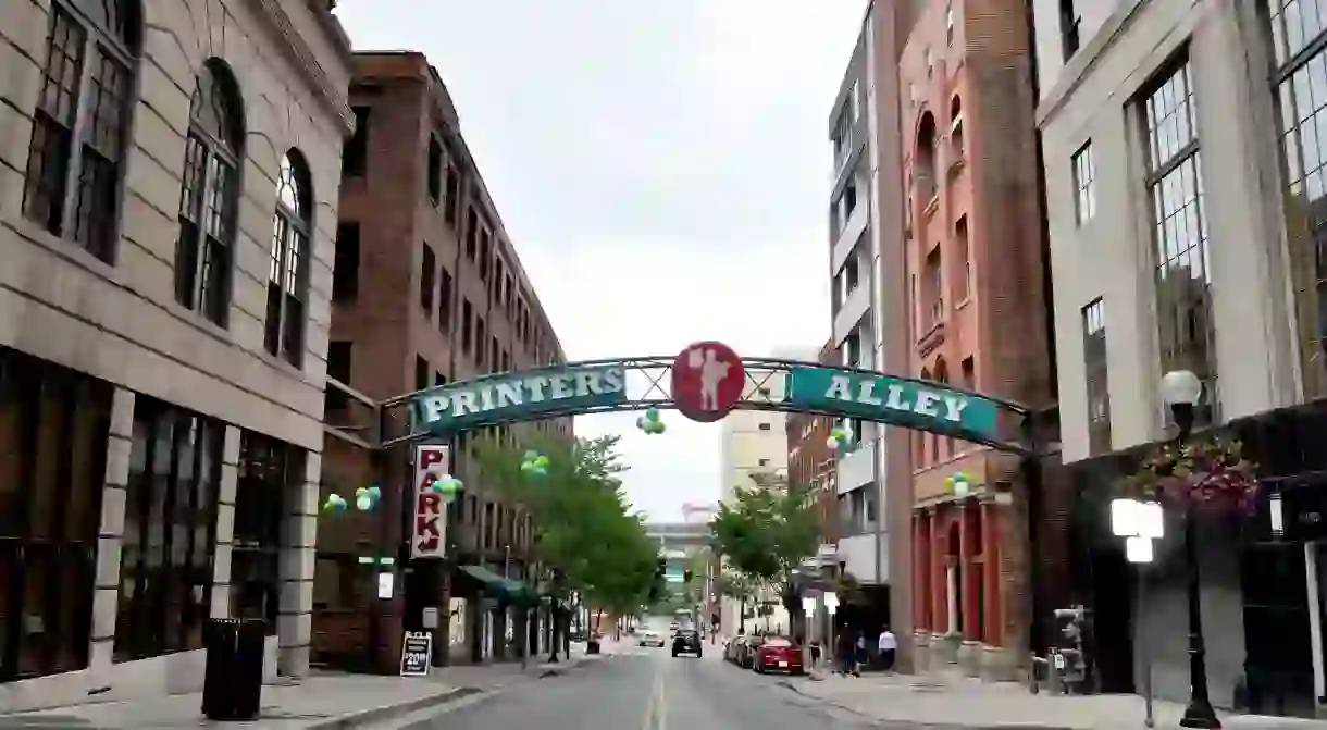 Printers Alley in Nashville