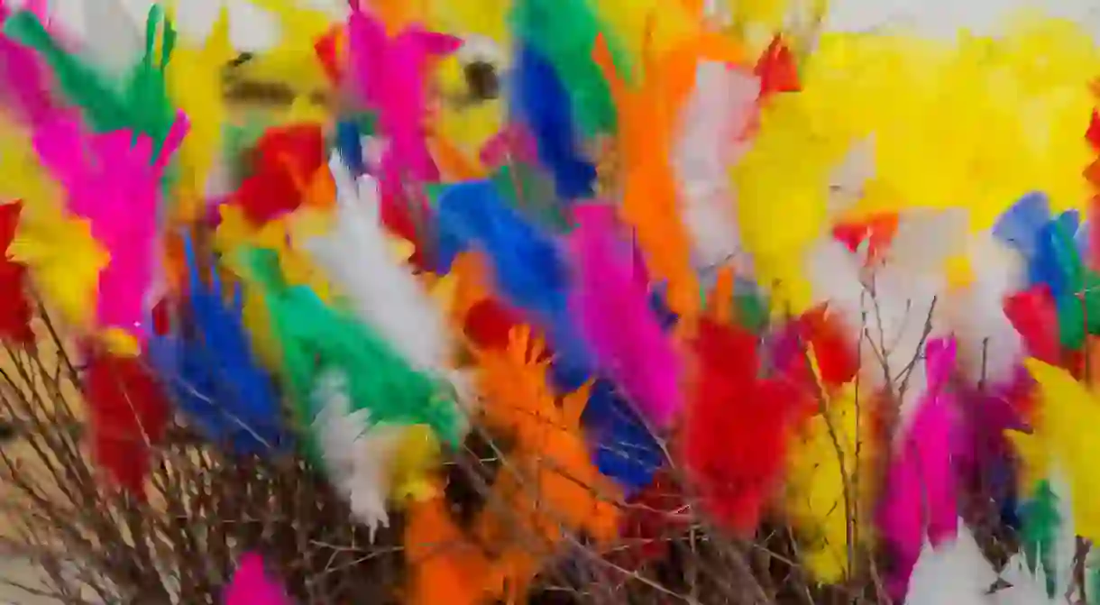 Swedish Easter feathers