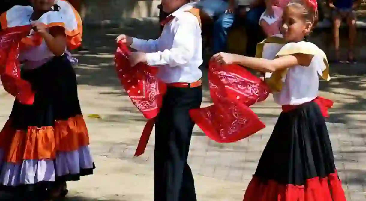 Traditional Costa Rican costumes