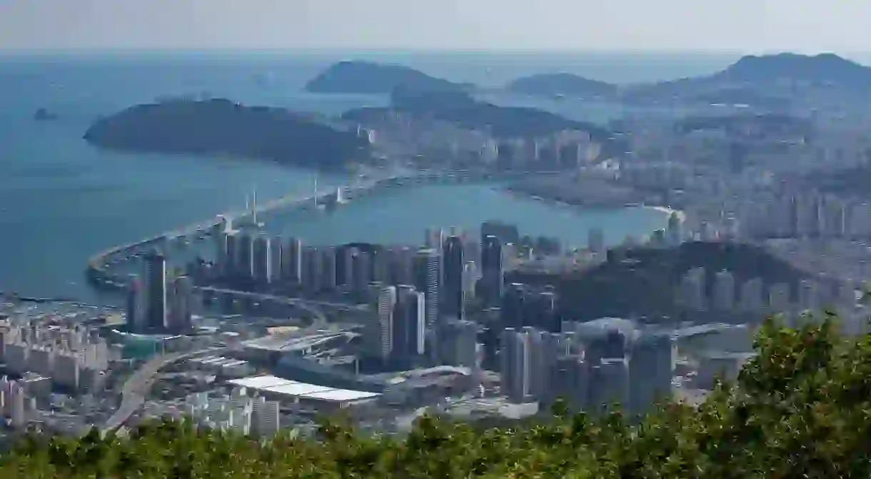 View of Busan from Jangsan Mountain