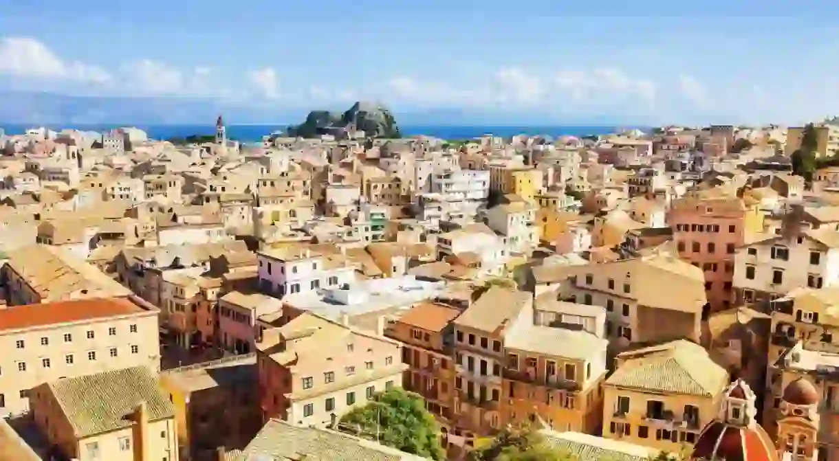 View of the Corfu town, Greece