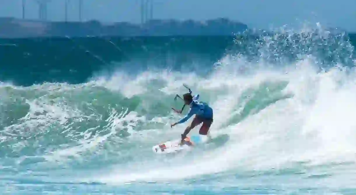 Kite surfing in the Philippines