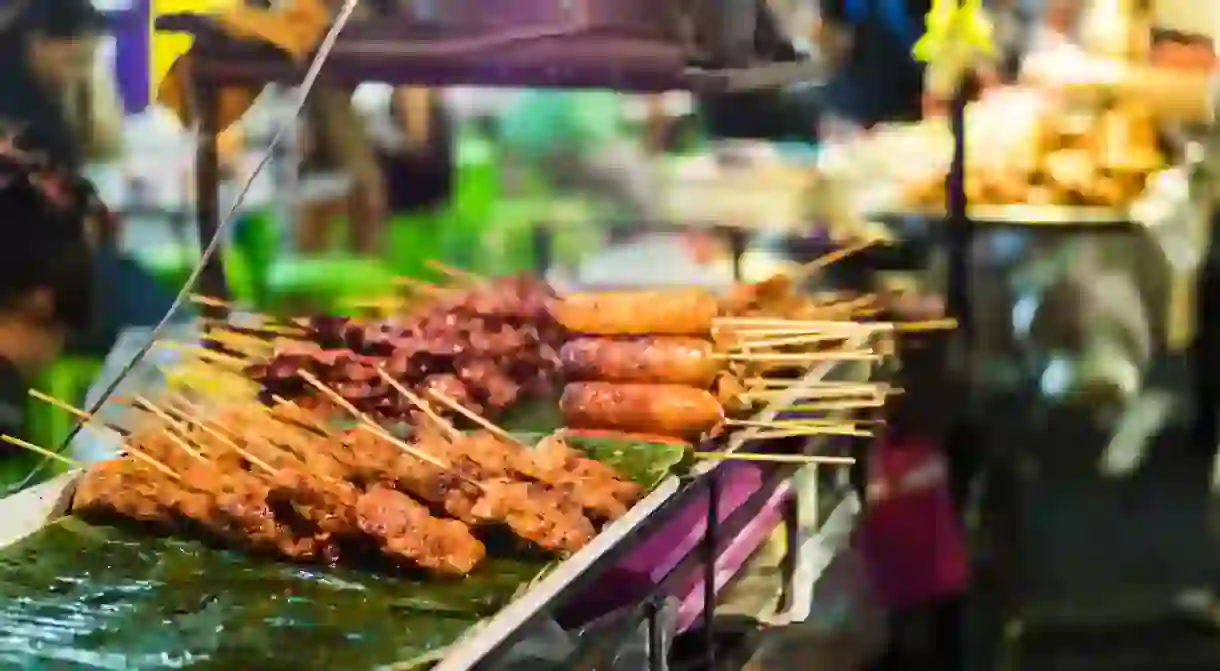 Street snacks are available across Cambodia