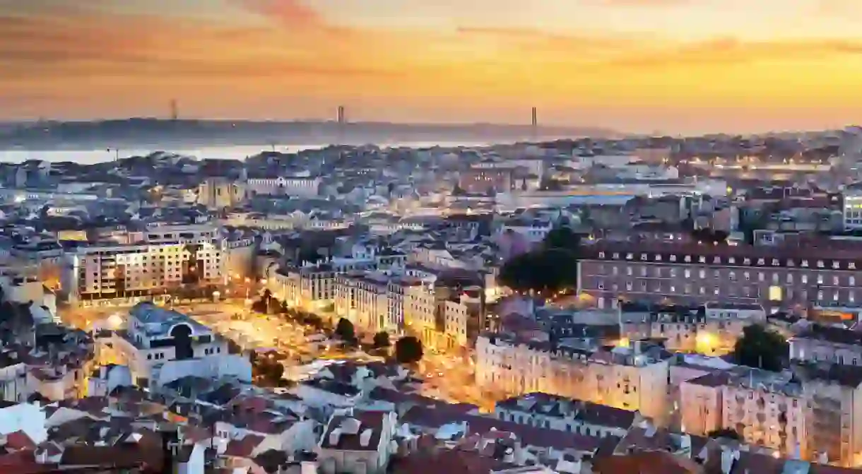 Sunset over Lisbon