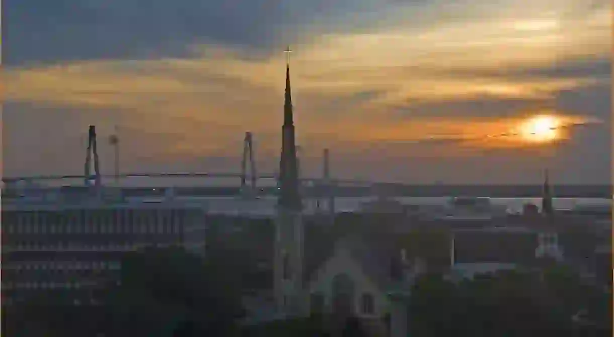 Sunrise over Charleston, South Carolina