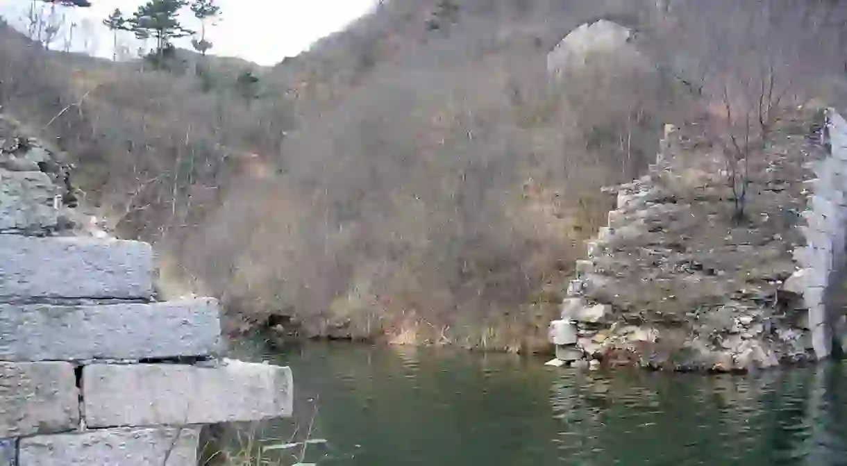 Parts of the Great Wall of China are now under water